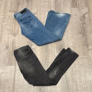 Diesel Women's Jeans in Blue and Black Size 26